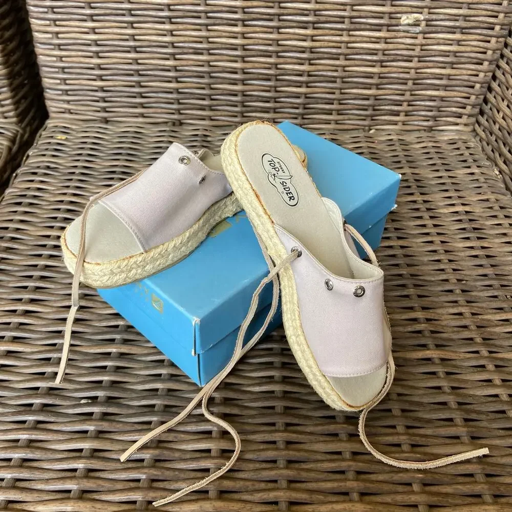 Sperry Womens Sandals Size 7M‎ 7 M Boat House Rope Slide Shoes NEW in Box